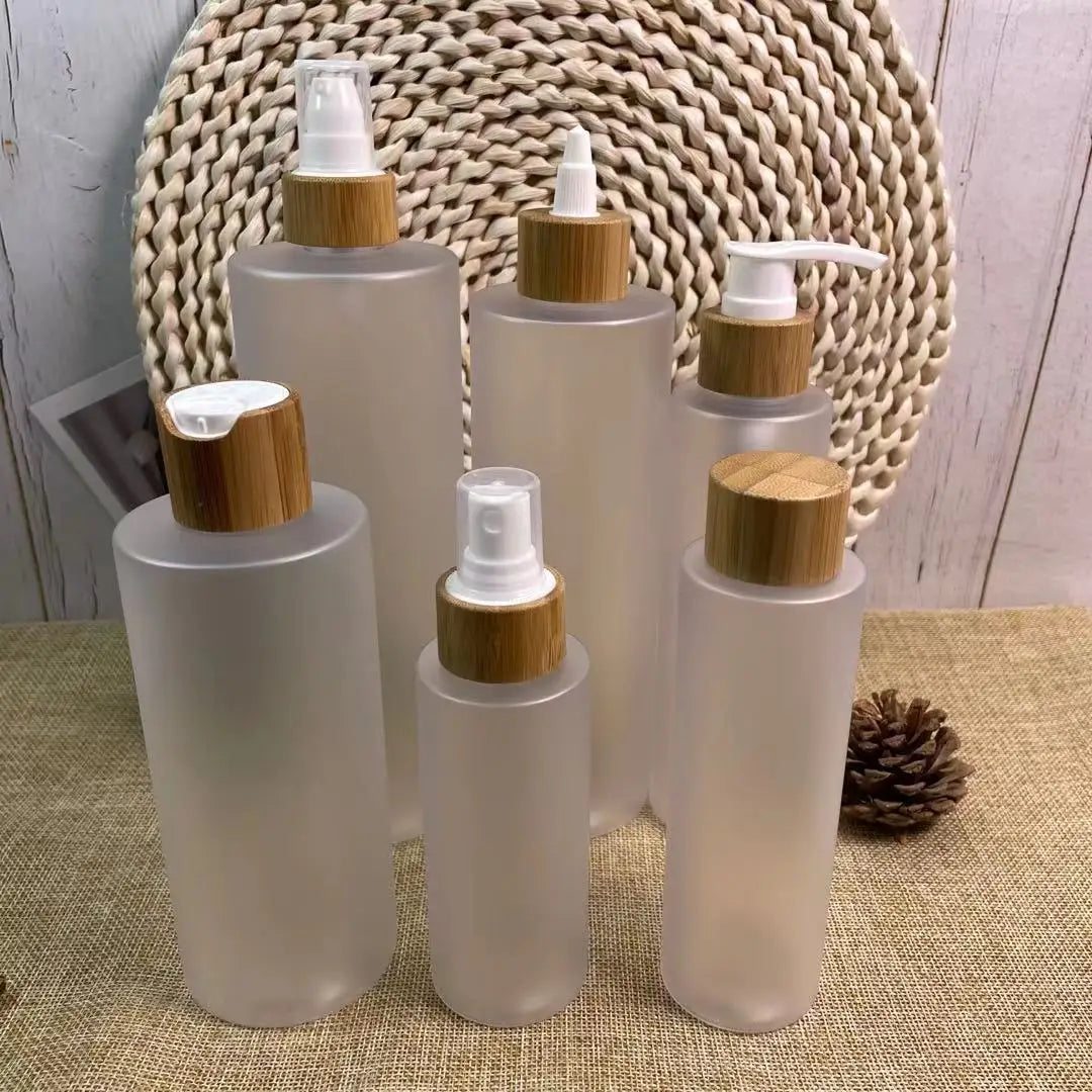 Cosmetic Spray Bottle with Bamboo Lid