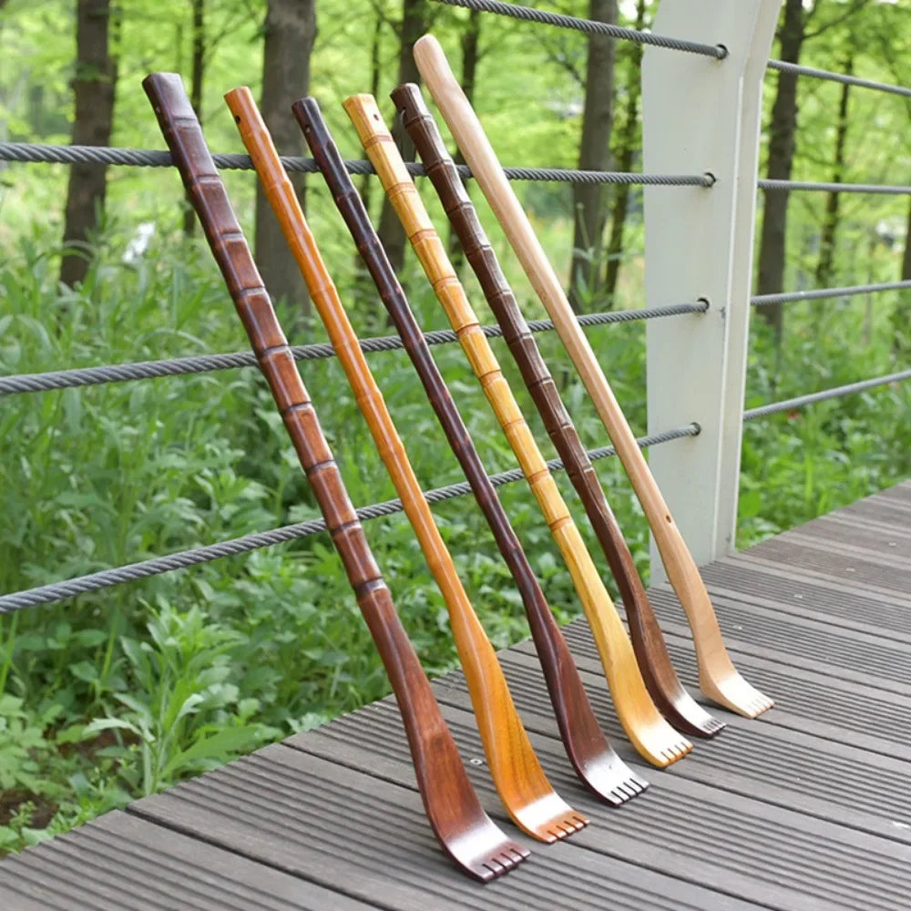 Bamboo Wooden Back Scratcher & Massager