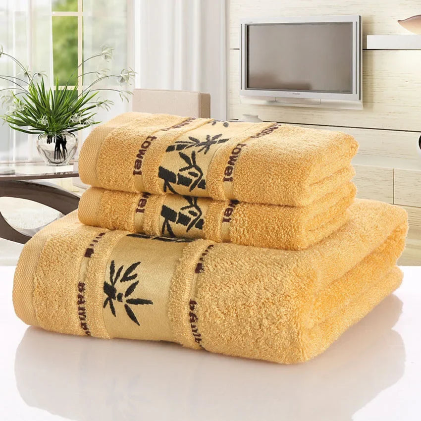 Bamboo Fiber Towels Set