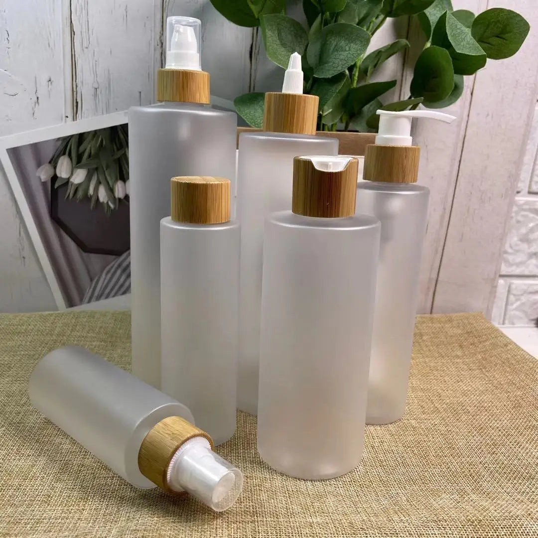 Cosmetic Spray Bottle with Bamboo Lid