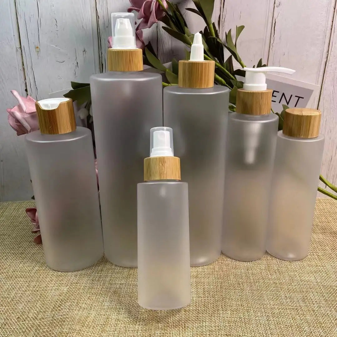 Cosmetic Spray Bottle with Bamboo Lid