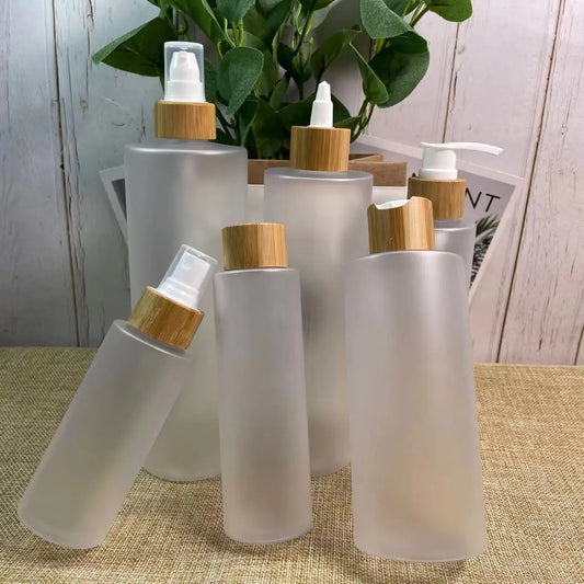Cosmetic Spray Bottle with Bamboo Lid
