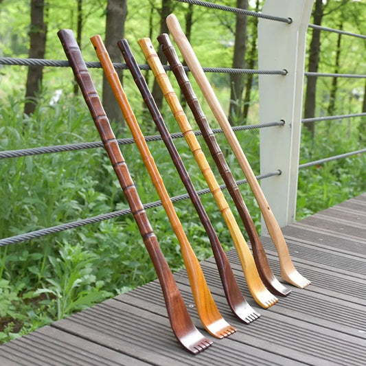 Bamboo Wooden Back Scratcher & Massager