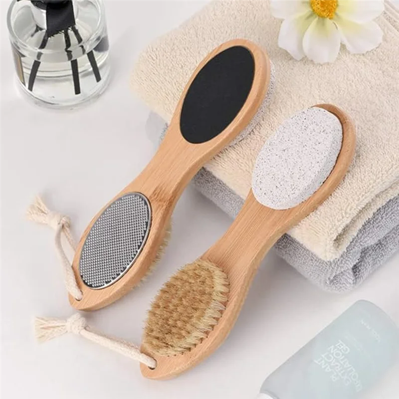 Bamboo Foot Scrub & Pumice Stone