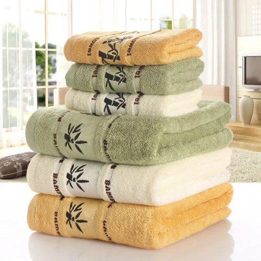Bamboo Fiber Towels Set