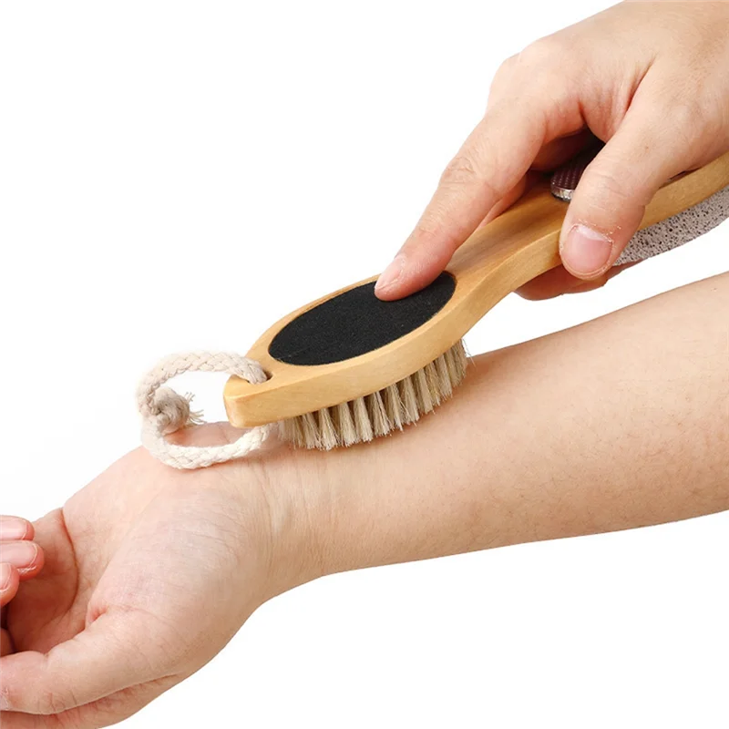 Bamboo Foot Scrub & Pumice Stone